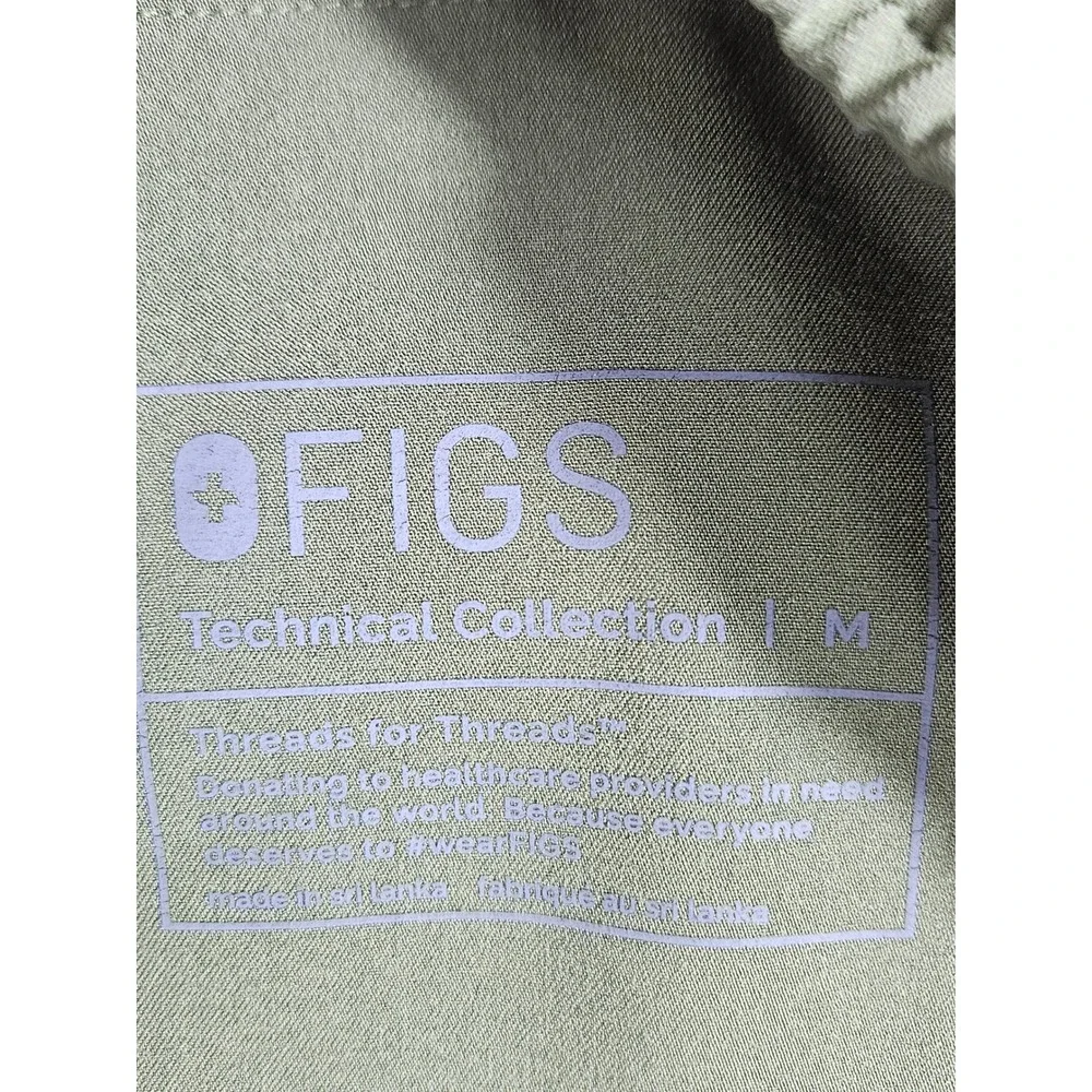 Figs Technical Collection Mens M Olive Green Scrub Jogger Pants M00SW2004